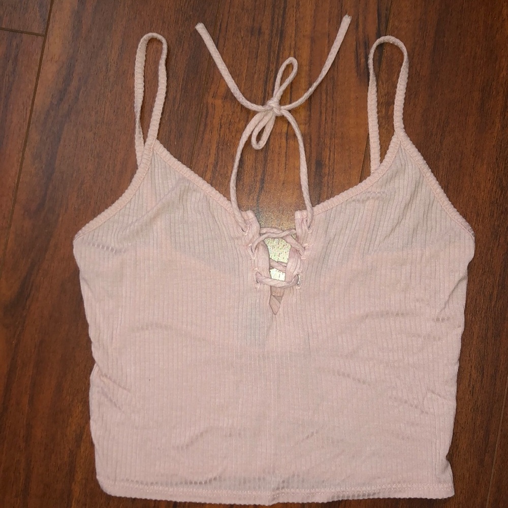 Pink crop top